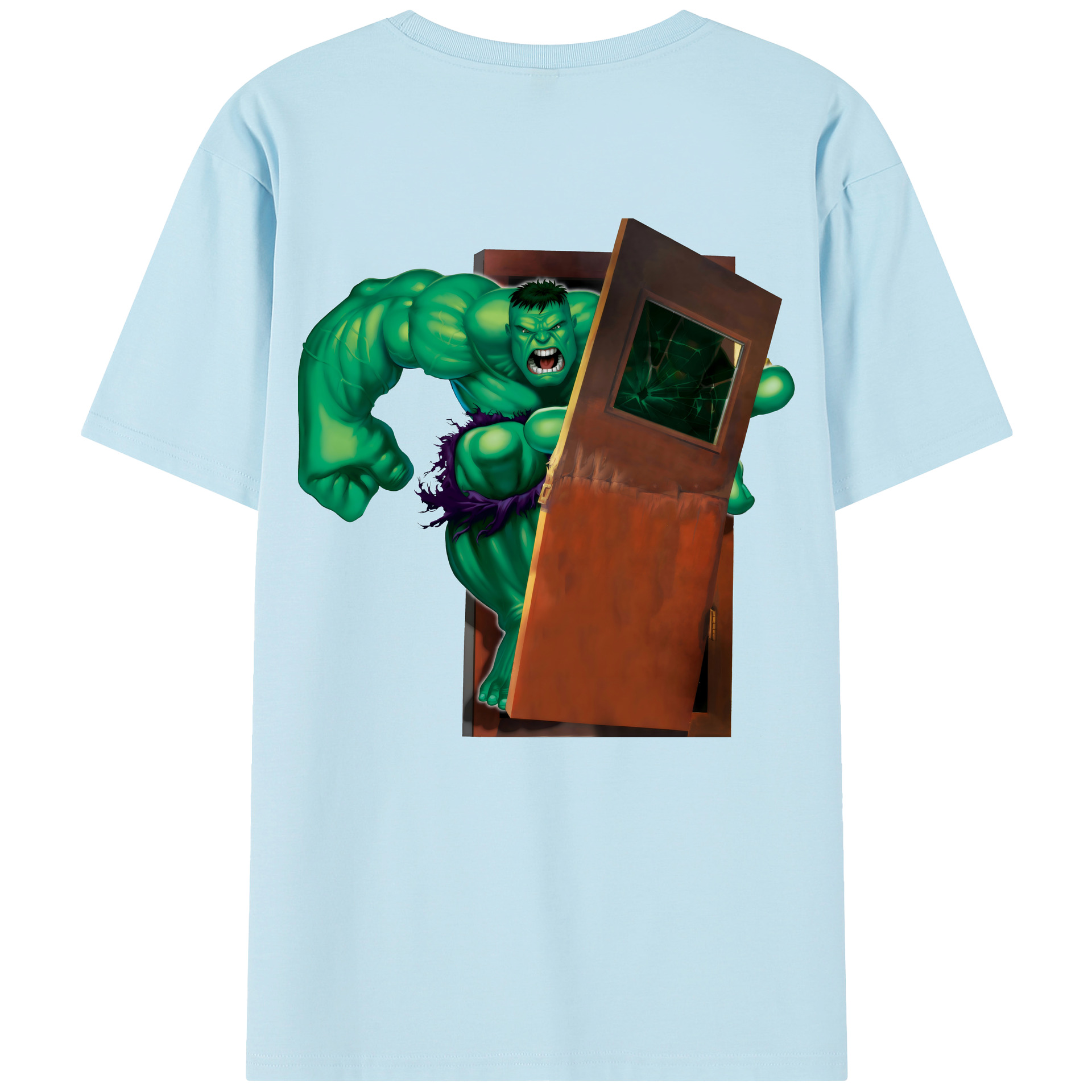（画像用） アベンジャーズ The Avengers 綿100％半袖Tシャツ（背面プリント）
